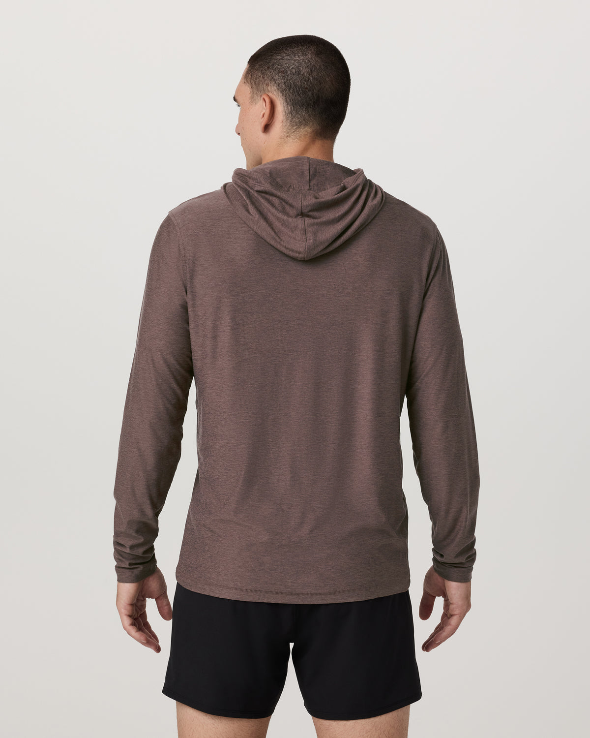 Strato Tech Hoodie Men's Huckleberry Heather Hoodie - Vuori