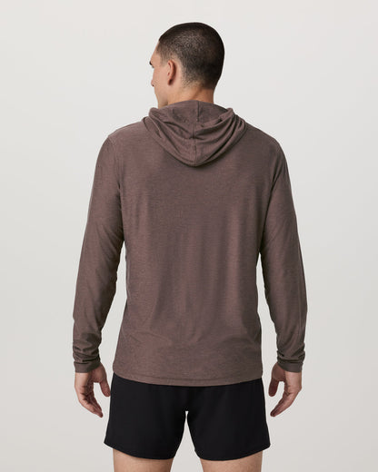 Strato Tech Hoodie Men's Huckleberry Heather Hoodie - Vuori