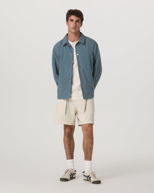 V1 Coach Jacket Men's Blue Sea Jacket - Vuori