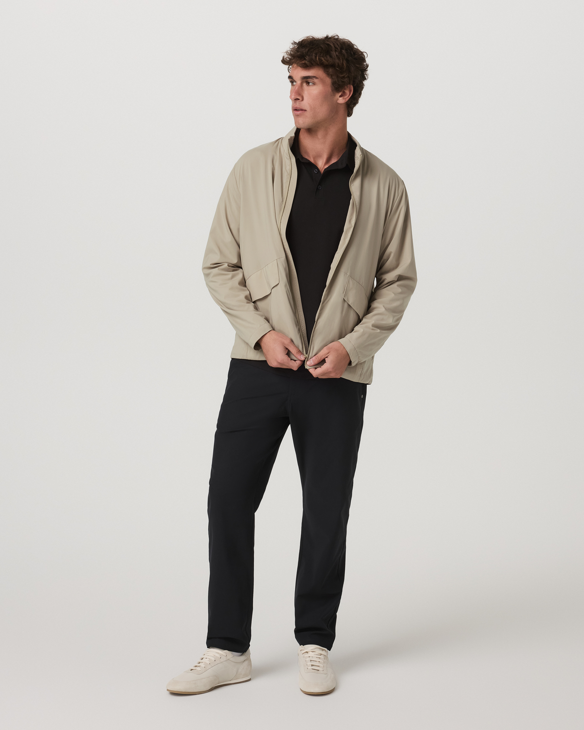 Octa Wind Shell Multi-Purpose Men's Truffle Jacket - Vuori
