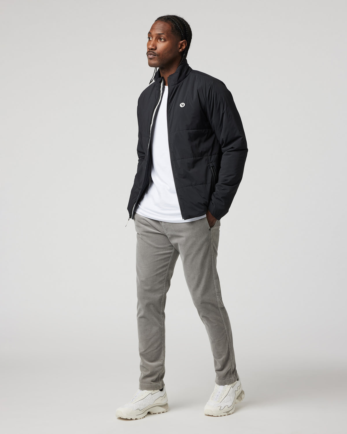Echo Insulated Jacket 2.0 Black Lightweight Jacket - Vuori
