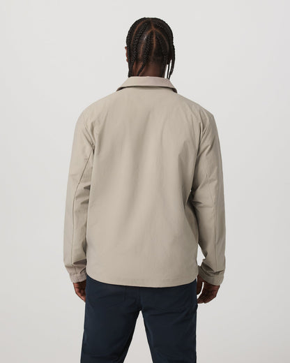V1 Coach Jacket Men's Truffle Vintage Style Jacket - Vuori