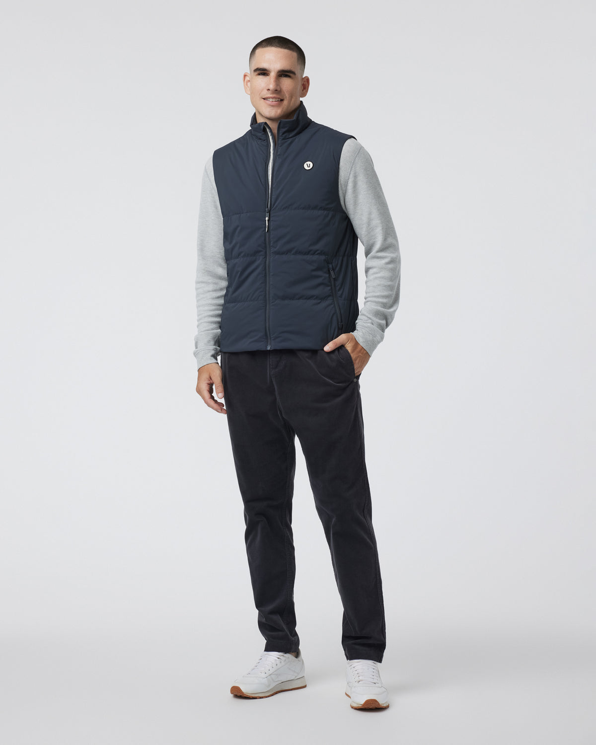Echo Insulated Vest 2.0 Men's Navy Vest - Vuori