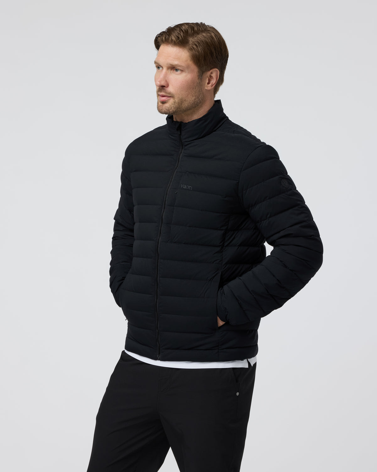 Steadfast Insulated Full Zip Jacket Black - Vuori