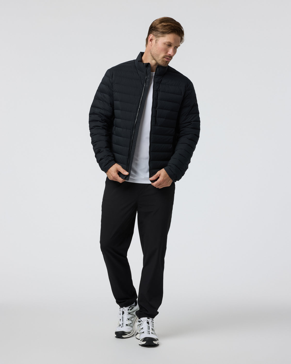 Steadfast Insulated Full Zip Jacket Black - Vuori
