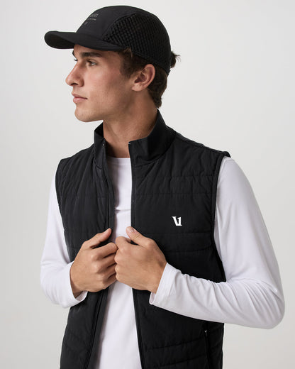 Sunday Insulated Hybrid Vest Men's Black Training Vest - Vuori