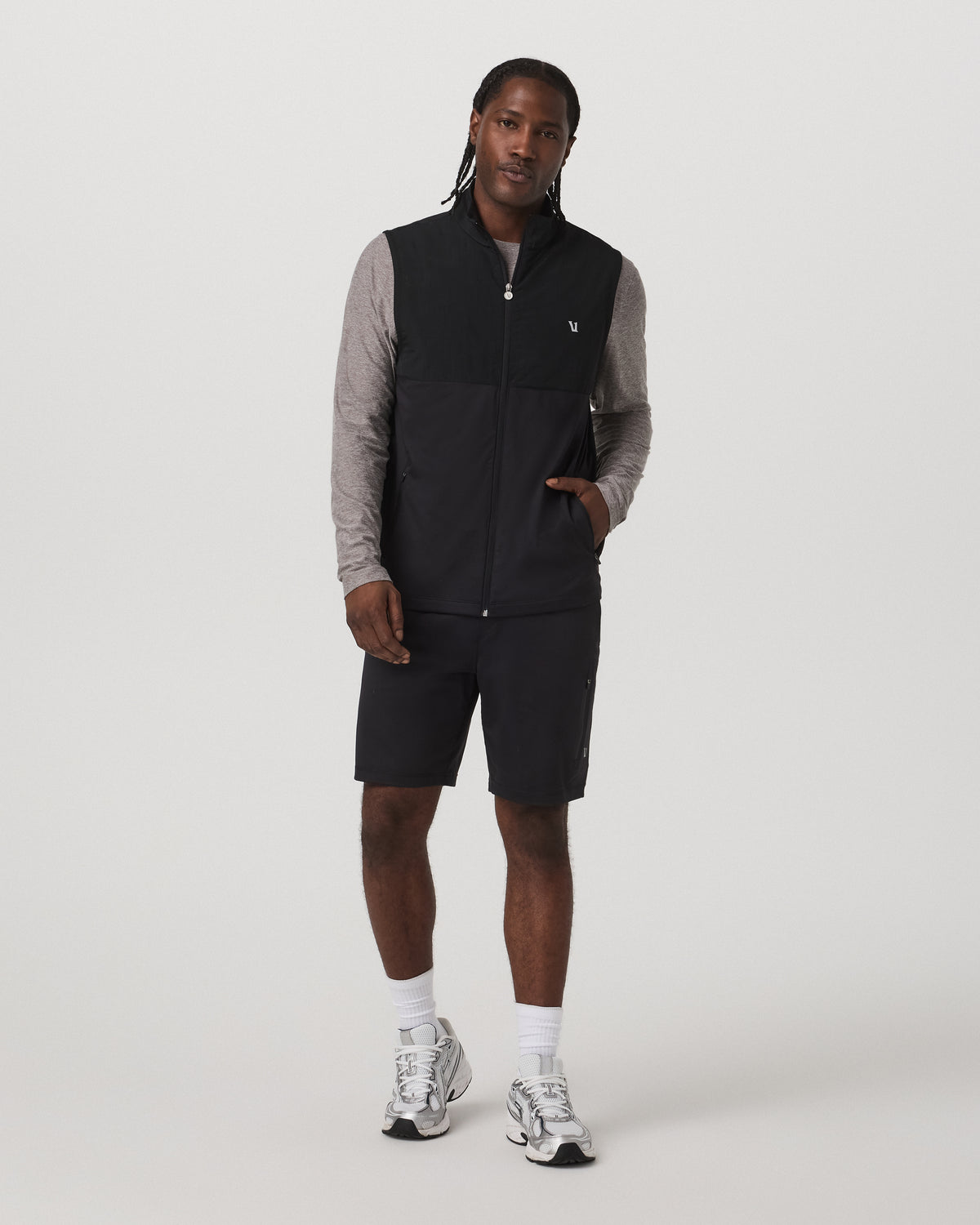 Sunday Element Vest Men's Black Vest - Vuori