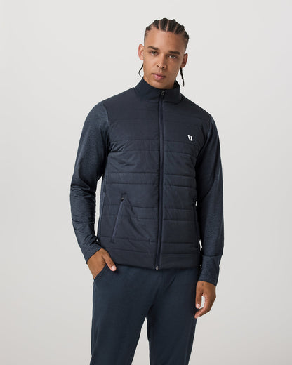 Sunday Insulated Hybrid Jacket Men's Ink Heather Jacket - Vuori