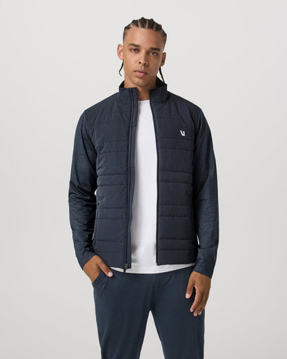 Sunday Insulated Hybrid Jacket Men's Ink Heather Jacket - Vuori