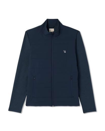 Sunday Insulated Hybrid Jacket Men's Ink Heather Jacket - Vuori