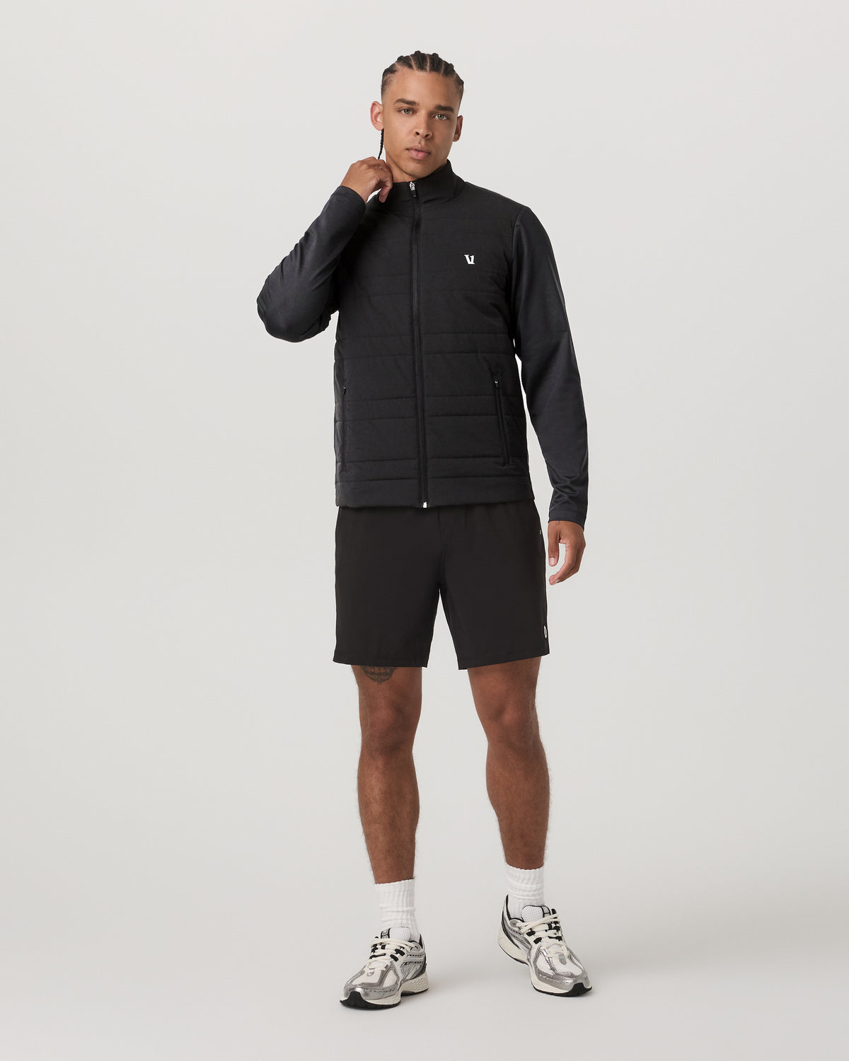 Sunday Insulated Hybrid Jacket Men's Black Training Jacket - Vuori