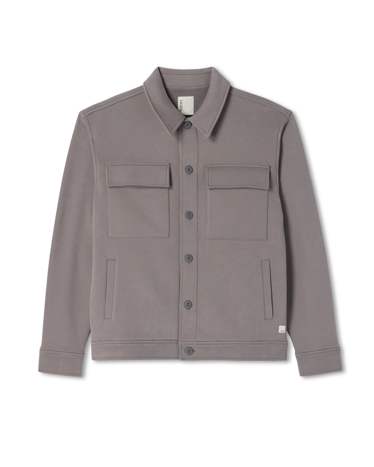 Seaside Shirt Jacket Men's Cavern Grey Lifestyle Jacket - Vuori