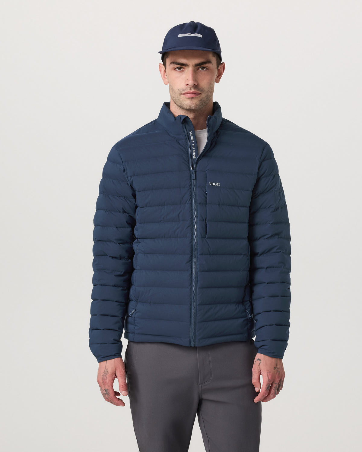 Men's Steadfast Insulated Full Zip Jacket Blue Coast - Vuori