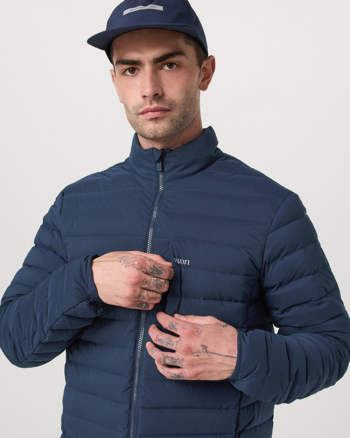 Men's Steadfast Insulated Full Zip Jacket Blue Coast - Vuori