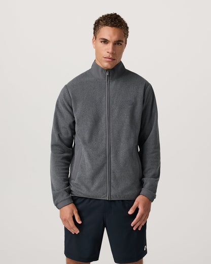 Aspen FZ Jacket Men's Heather Grey Full-Zip Jacket - Vuori