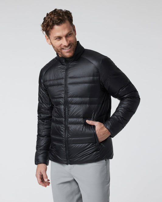 Coordinate Down Jacket Men's Black Insulated Jacket - Vuori