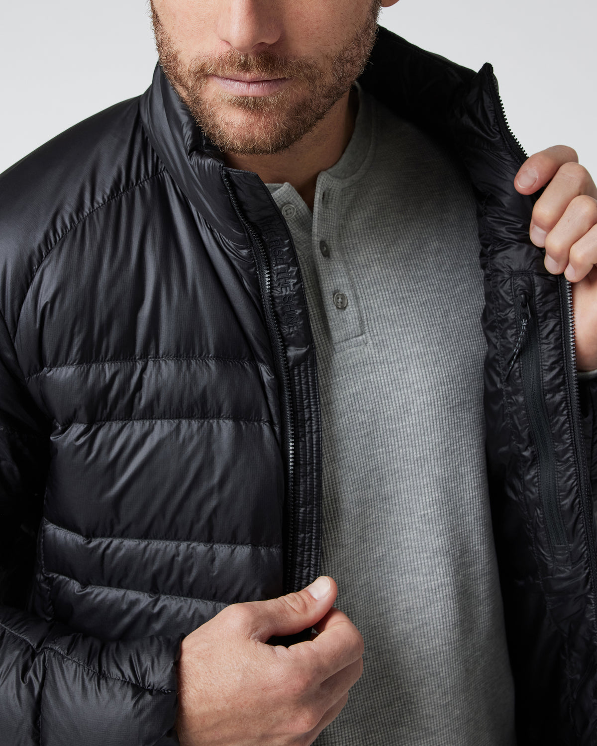 Coordinate Down Jacket Men's Black Insulated Jacket - Vuori