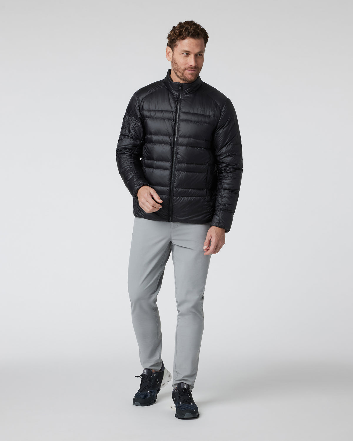 Coordinate Down Jacket Men's Black Insulated Jacket - Vuori
