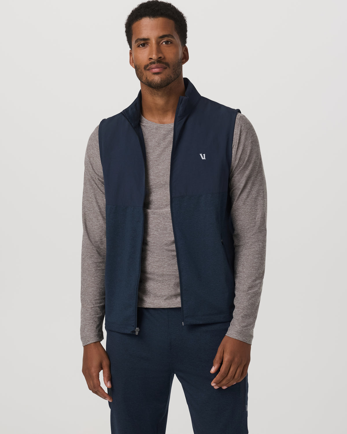 Sunday Element Vest Men's Ink Heather Vest - Vuori