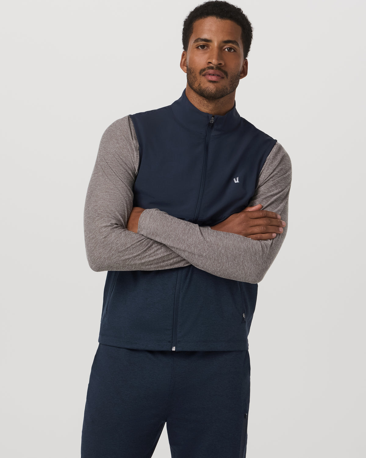Sunday Element Vest Men's Ink Heather Vest - Vuori