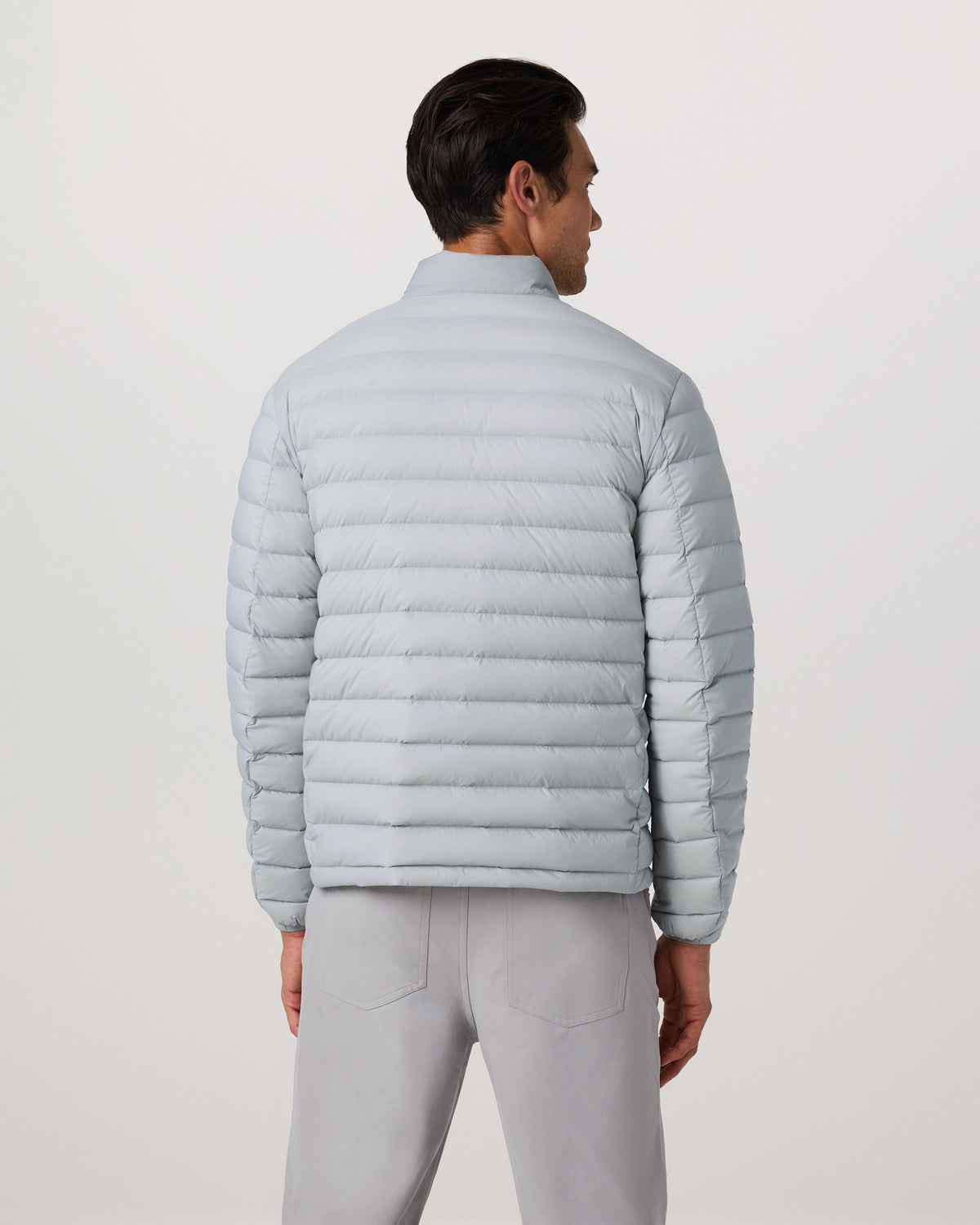 Steadfast Insulated Full Zip Jacket Men's Sea Fog Jacket - Vuori