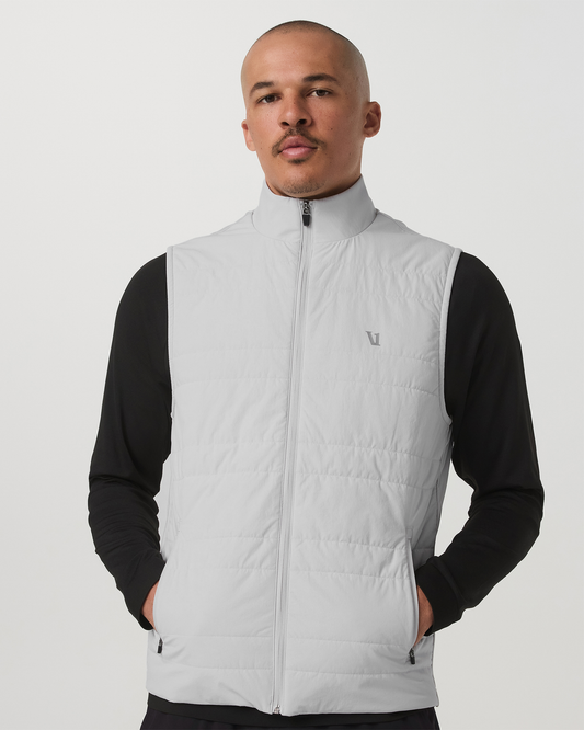 Sunday Insulated Hybrid Vest Frost Grey Training Vest - Vuori