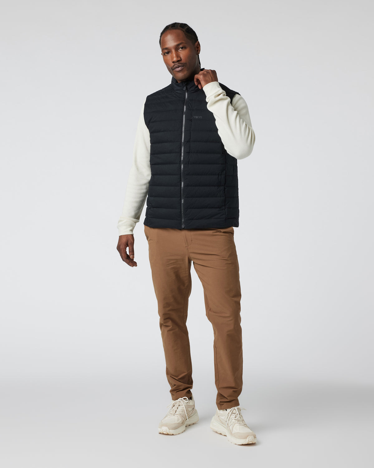 Steadfast Insulated Vest Men's Black Down Vest - Vuori