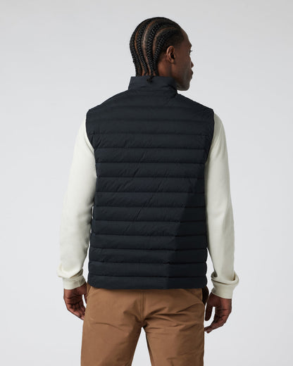 Steadfast Insulated Vest Men's Black Down Vest - Vuori