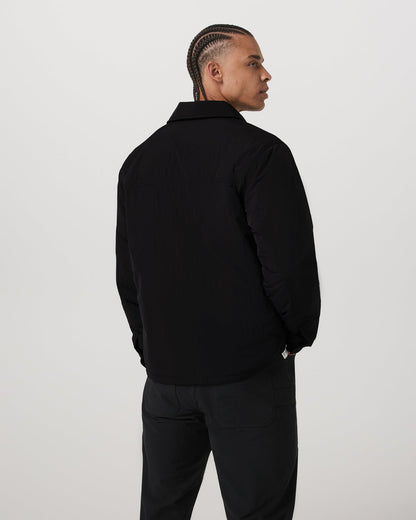 Nomad Insulated Shirt Jacket Men's Black Jacket - Vuori