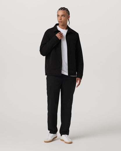 Nomad Insulated Shirt Jacket Men's Black Jacket - Vuori