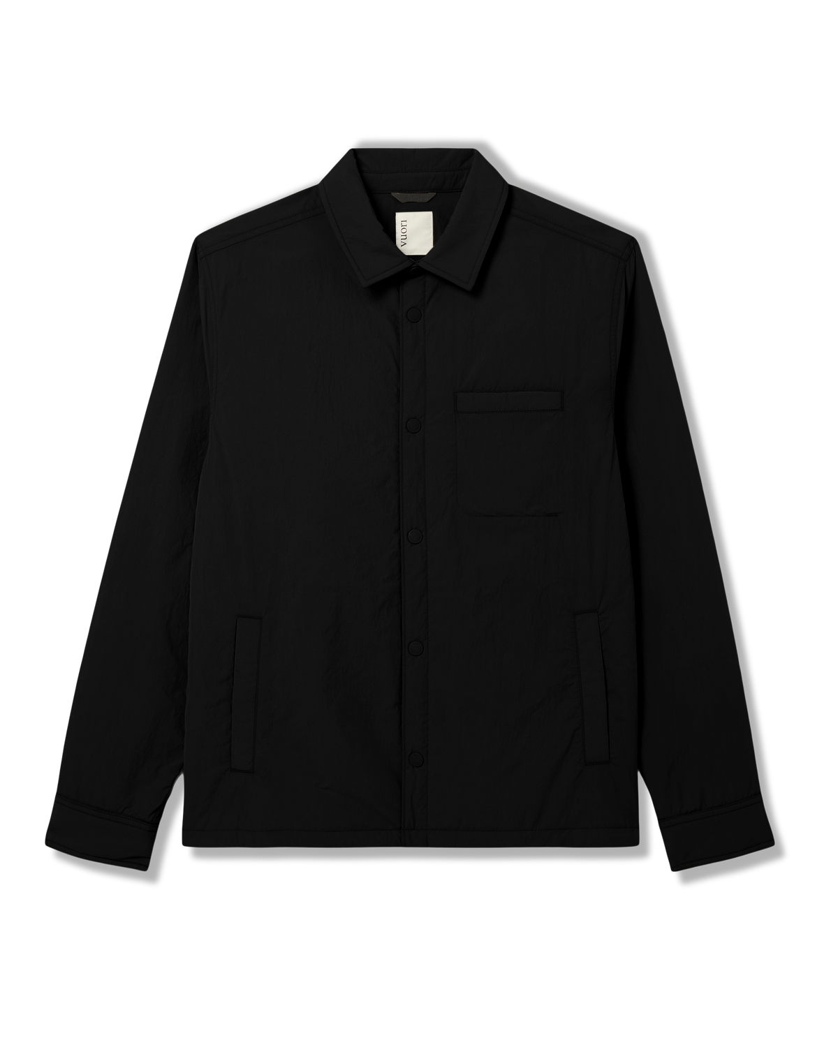Nomad Insulated Shirt Jacket Men's Black Jacket - Vuori