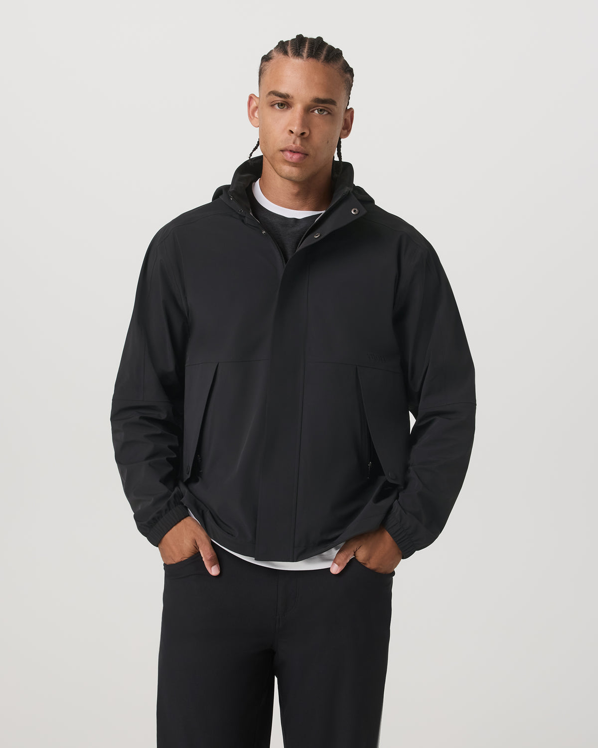 Stormbreak Jacket Black Lightweight Waterproof Jacket - Vuori