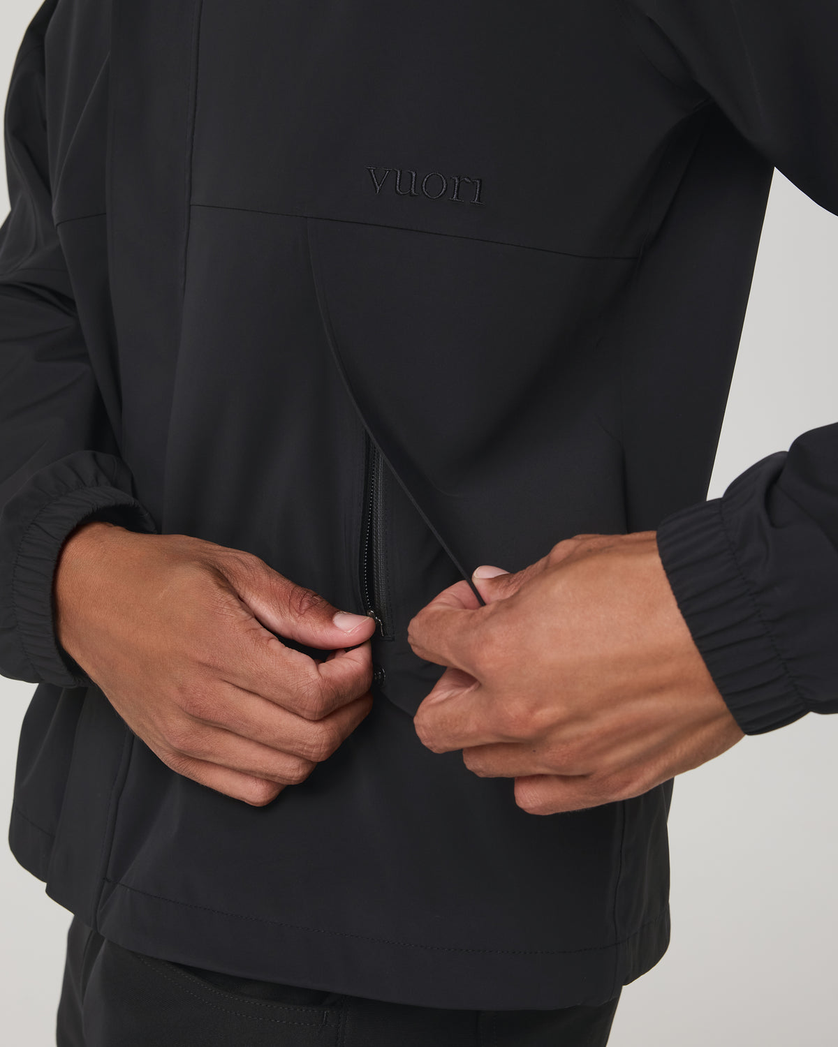 Stormbreak Jacket Black Lightweight Waterproof Jacket - Vuori