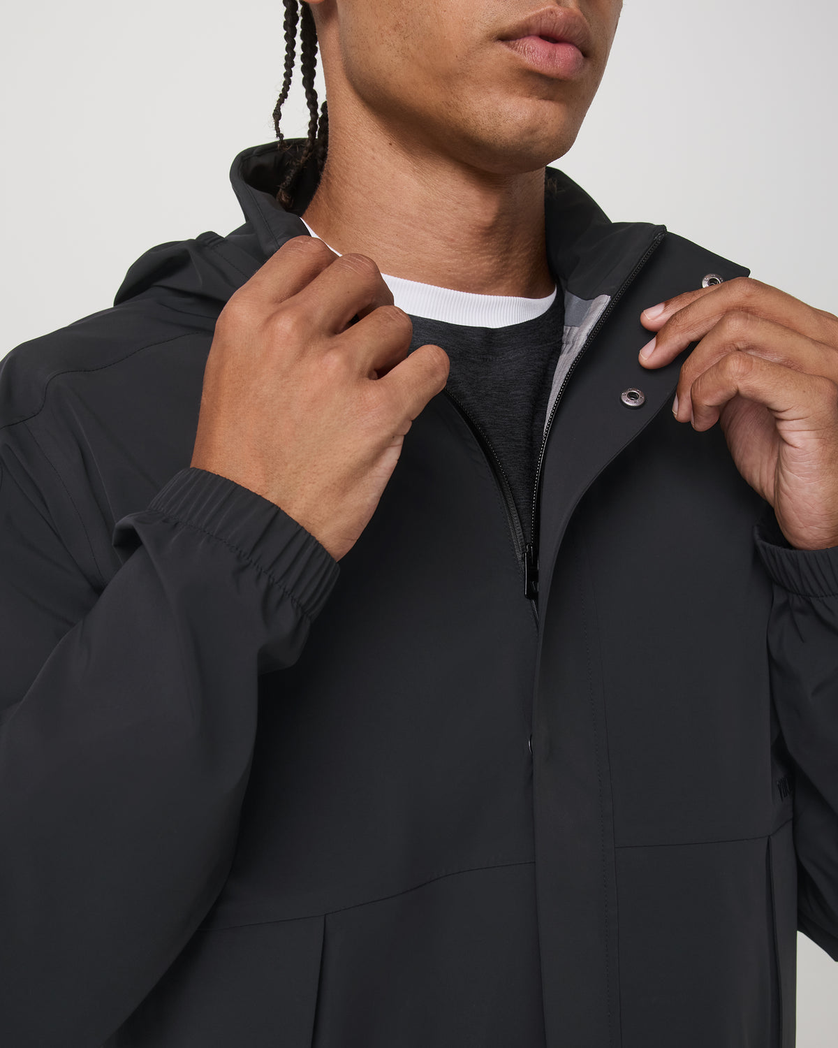 Stormbreak Jacket Black Lightweight Waterproof Jacket - Vuori