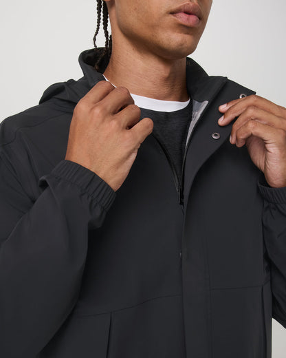 Stormbreak Jacket Black Lightweight Waterproof Jacket - Vuori
