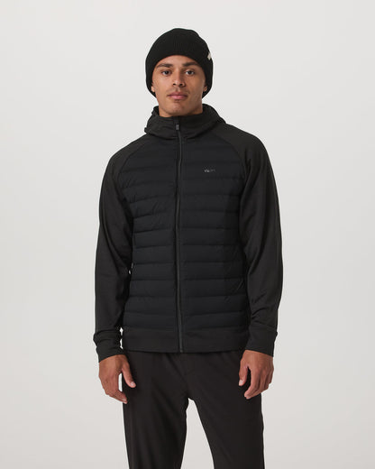 Steadfast Insulated Hybrid Men's Black Down Jacket - Vuori
