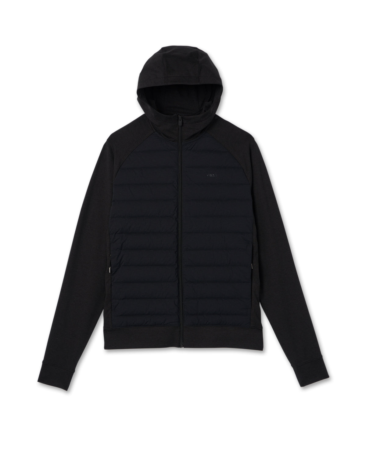 Steadfast Insulated Hybrid Men's Black Down Jacket - Vuori
