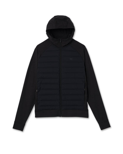 Steadfast Insulated Hybrid Men's Black Down Jacket - Vuori