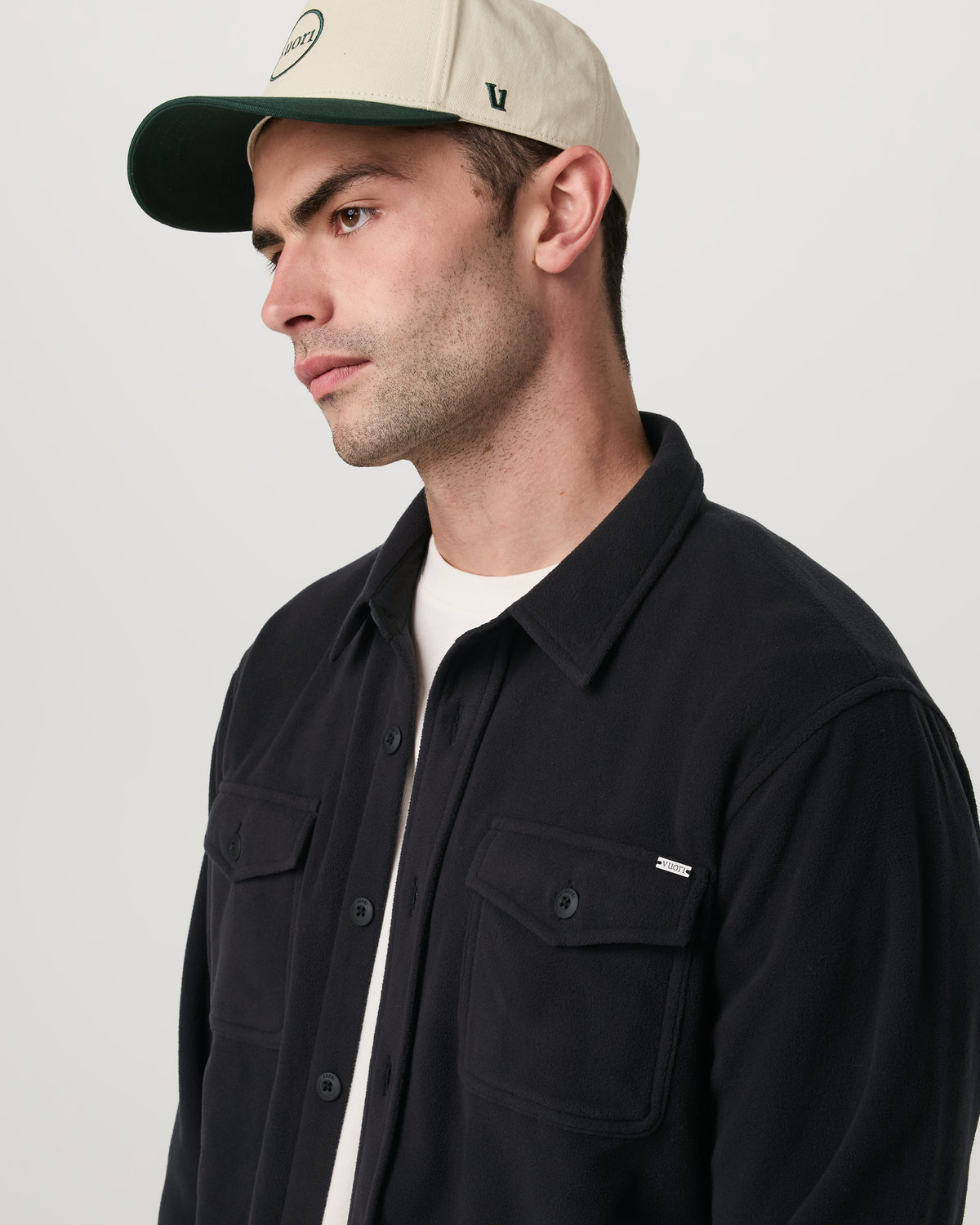 Aspen Shirt Jacket Black - Vuori