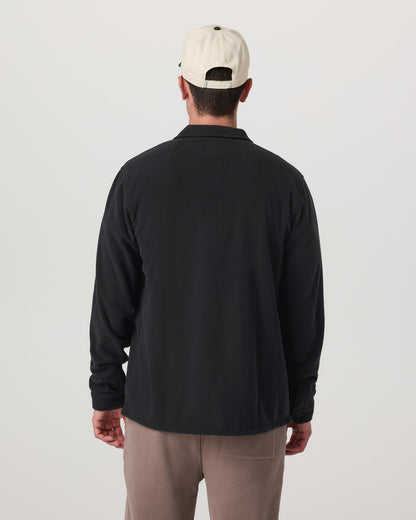 Aspen Shirt Jacket Black - Vuori