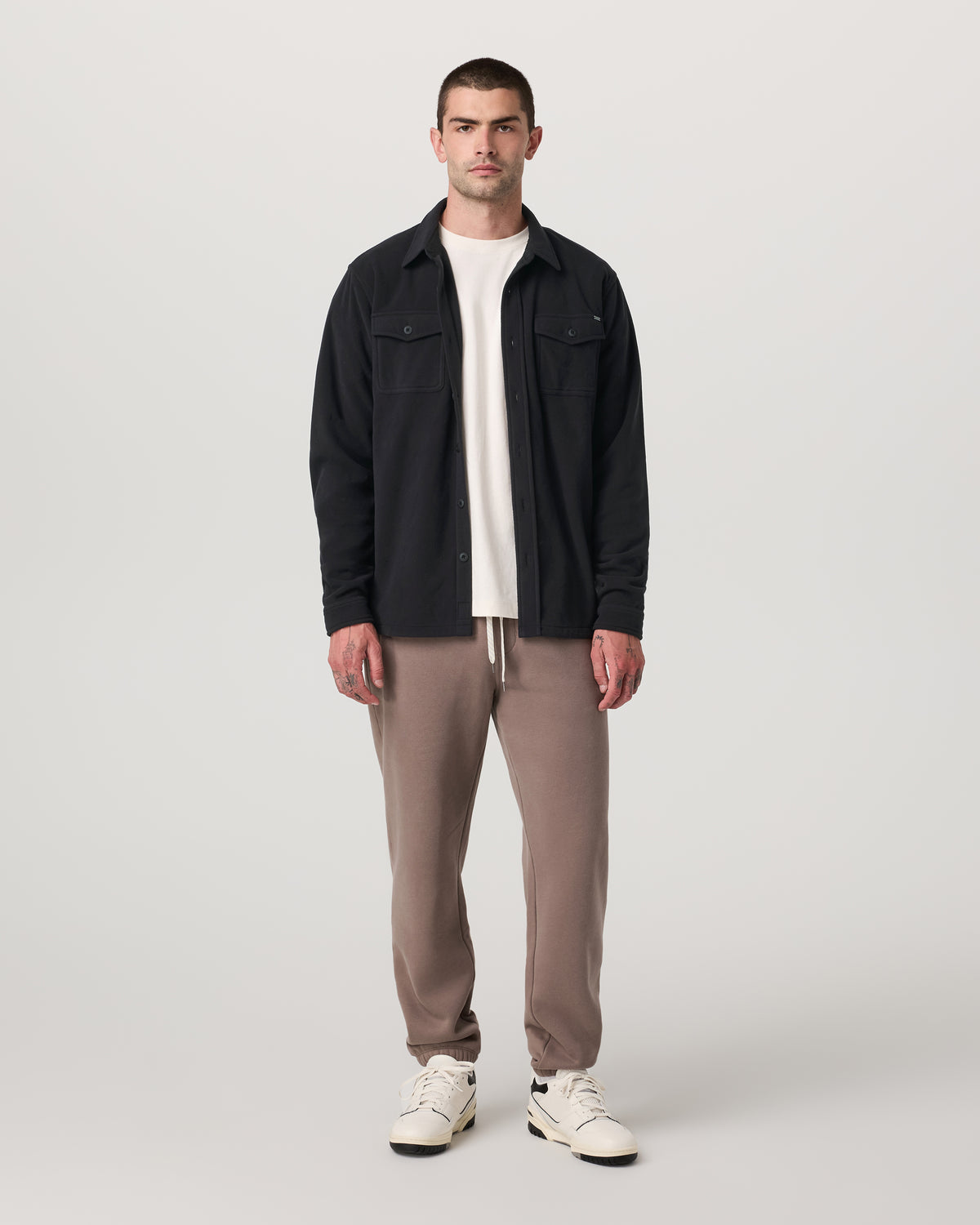 Aspen Shirt Jacket Black - Vuori