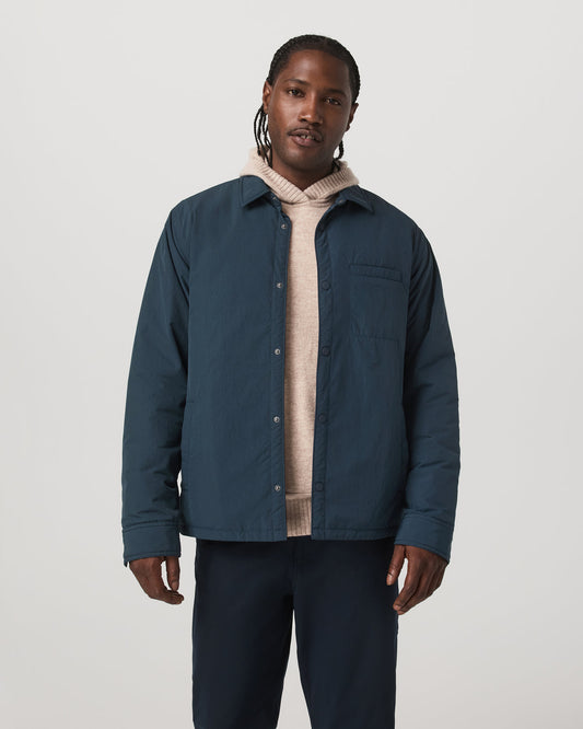 Nomad Insulated Shirt Jacket Men's Ink Jacket - Vuori