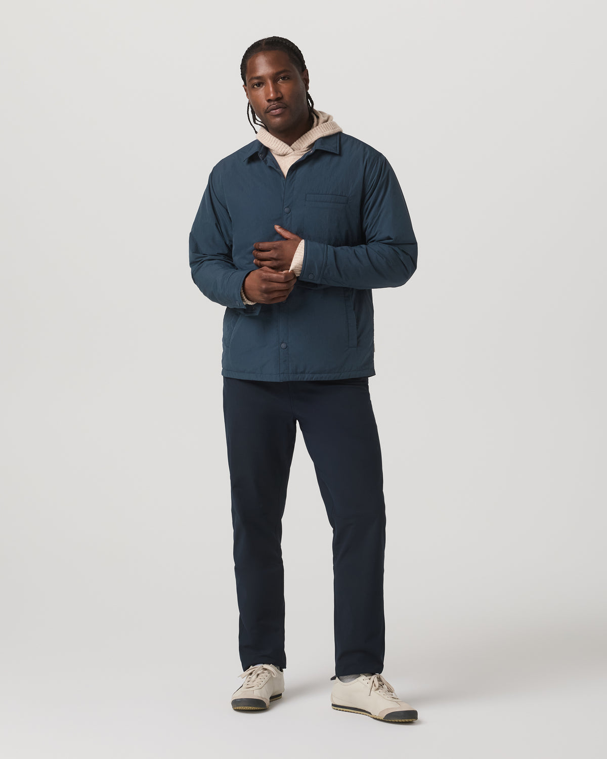 Nomad Insulated Shirt Jacket Men's Ink Jacket - Vuori