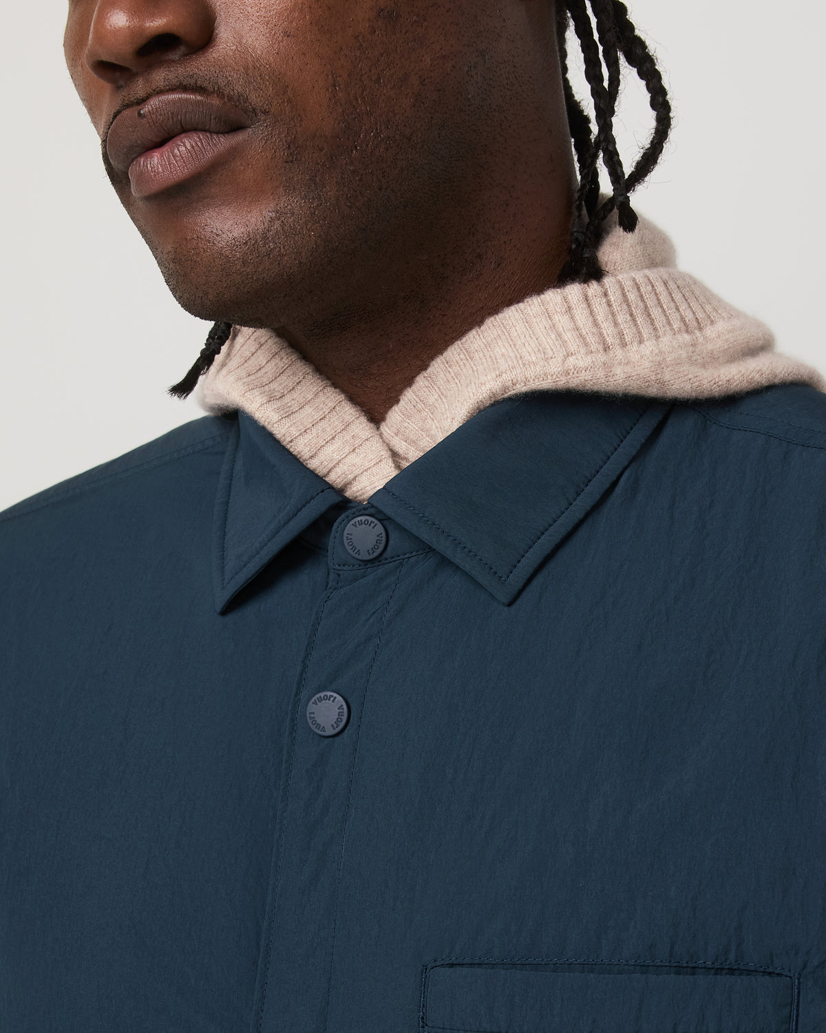 Nomad Insulated Shirt Jacket Men's Ink Jacket - Vuori