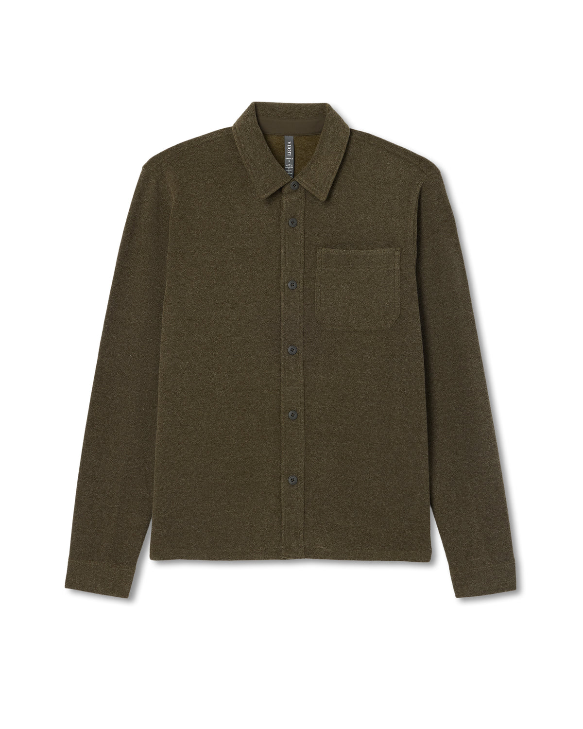 Beach Fleece Shirt Jacket Dark Oregano Heather Jacket - Vuori