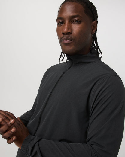 Venture Track Jacket Men's Black Track Jacket - Vuori