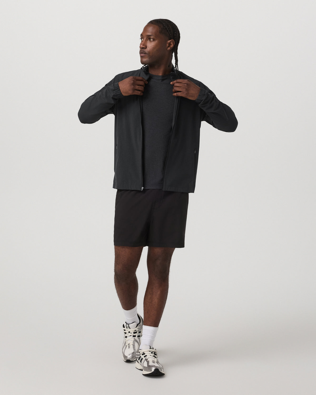 Venture Track Jacket Men's Black Track Jacket - Vuori