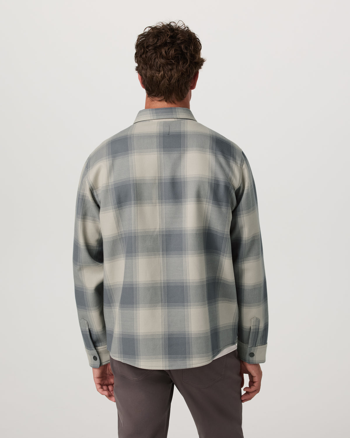 Range Shirt Jacket 2.0 Men's Mushroom Plaid Jacket - Vuori