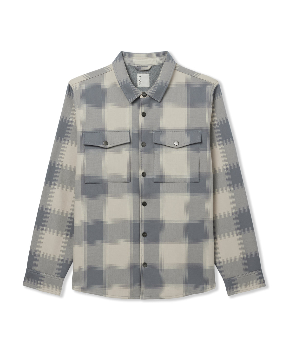 Range Shirt Jacket 2.0 Men's Mushroom Plaid Jacket - Vuori