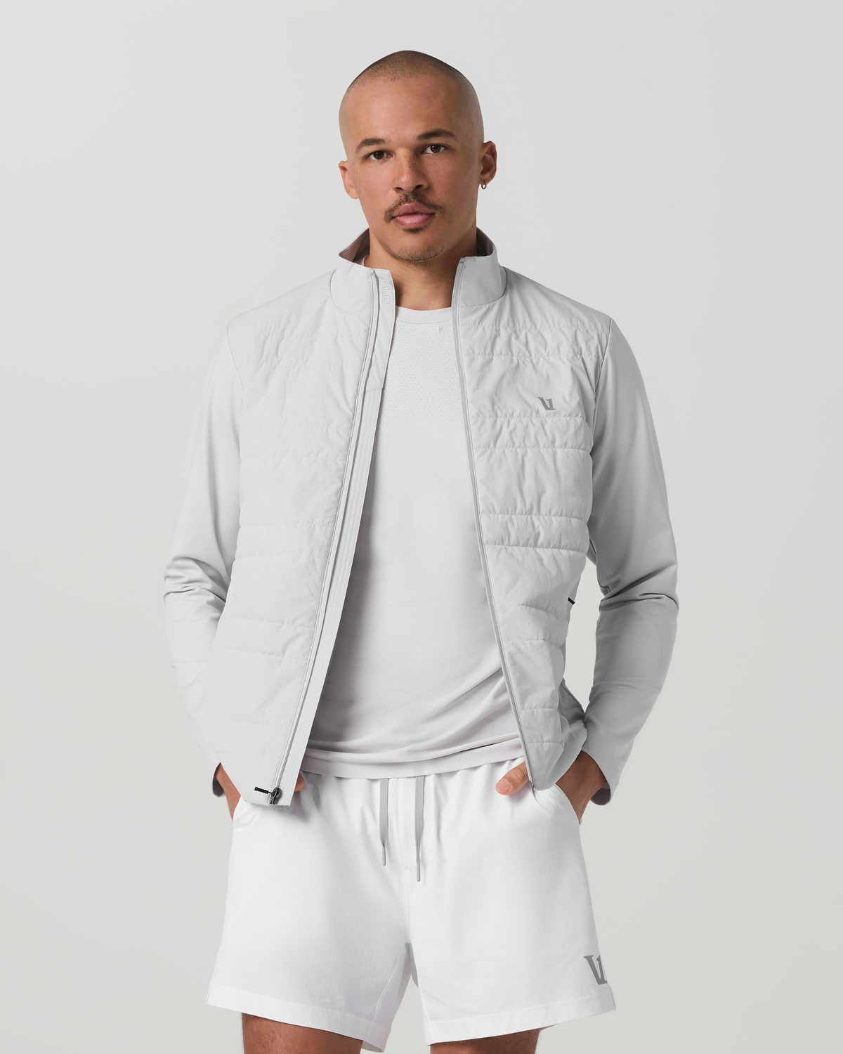 Sunday Insulated Hybrid Jacket Men's Frost Grey Jacket - Vuori